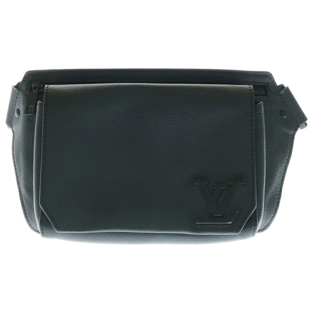 Louis Vuitton LV Aerogramme Take Off Sling Waist Bag Body Belt Crossbody Black